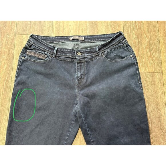 LEVI'S MID RISE SKINNY WOMENS PLUS SIZE 16W DENIM DARK WASH BLUE JEANS STRETCH - Picture 2 of 10